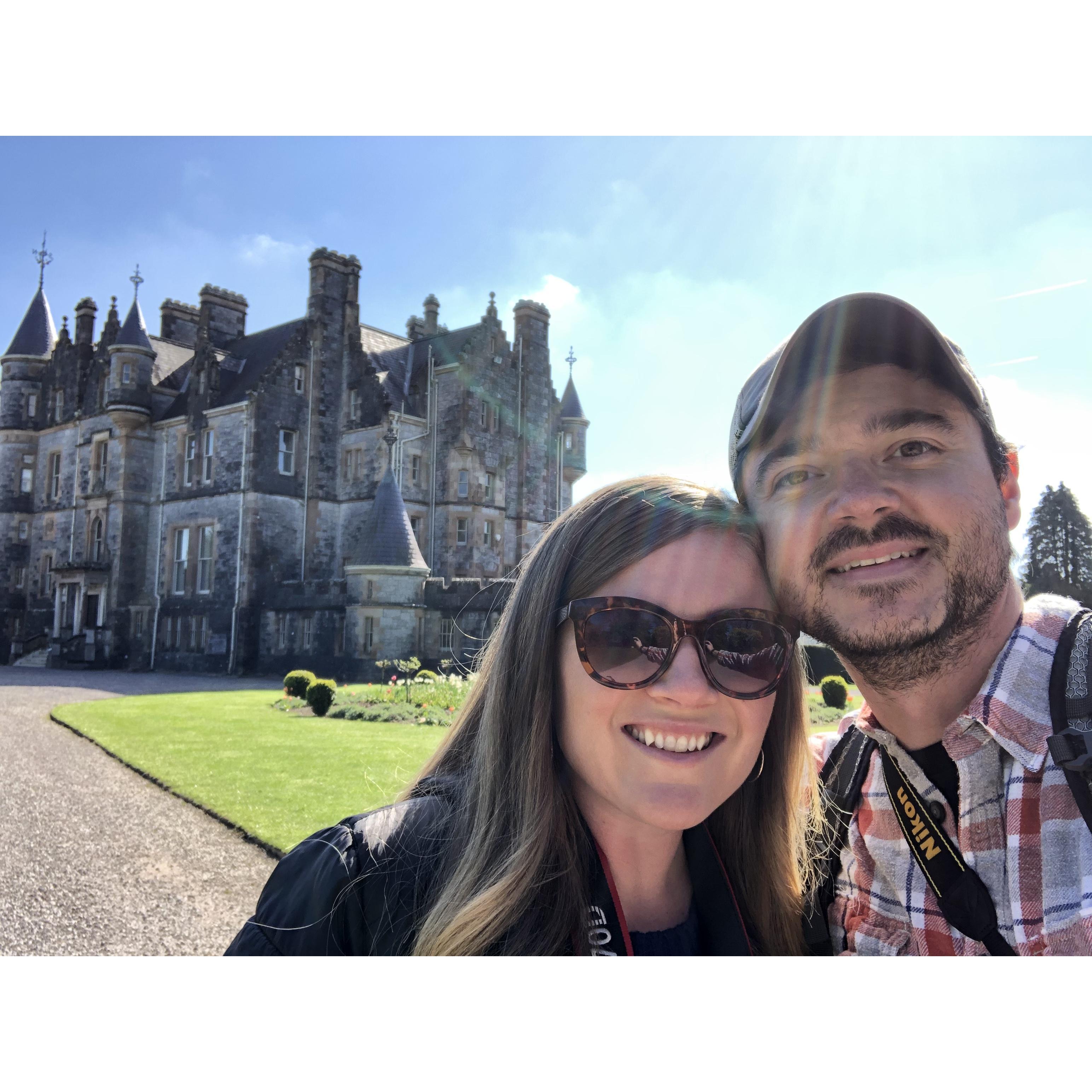 Us at Kilkenny Castle in Ireland