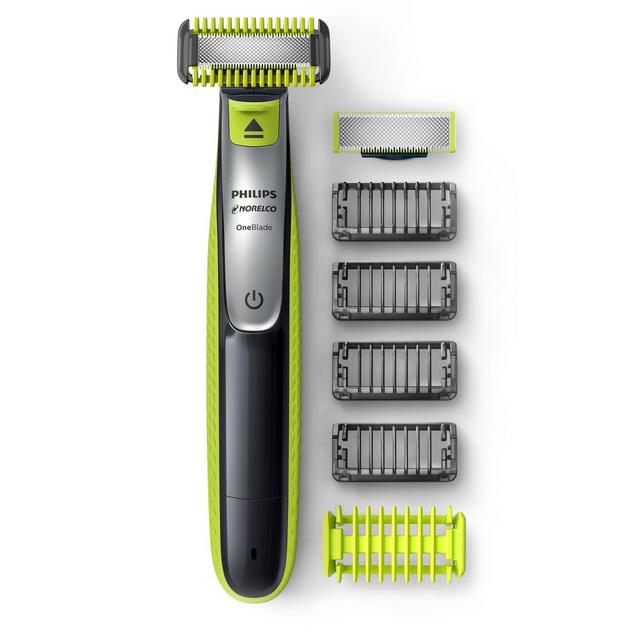 Philips Norelco OneBlade Hybrid Rechargeable Men's Electric Face & Body Trimmer - 10pc - QP2630/70