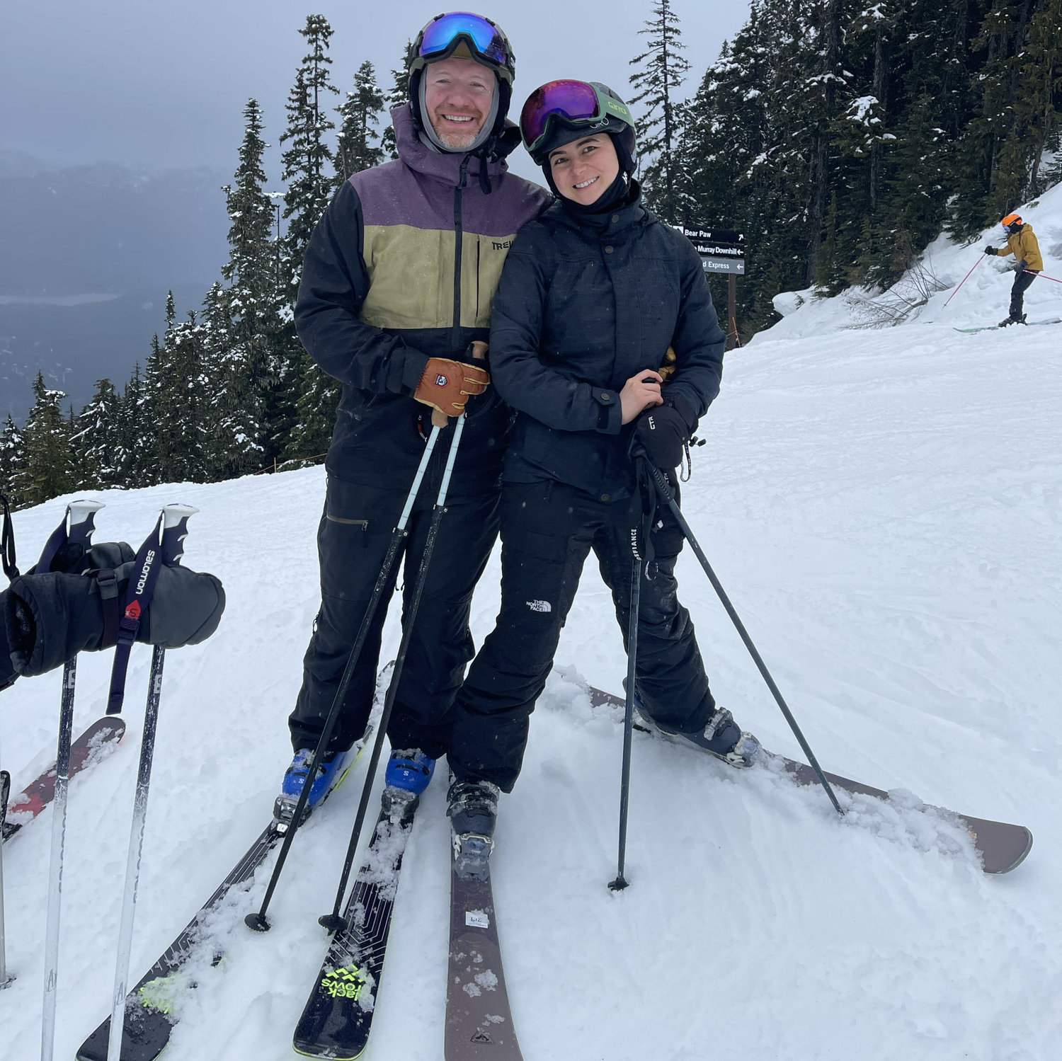 We love to ski together