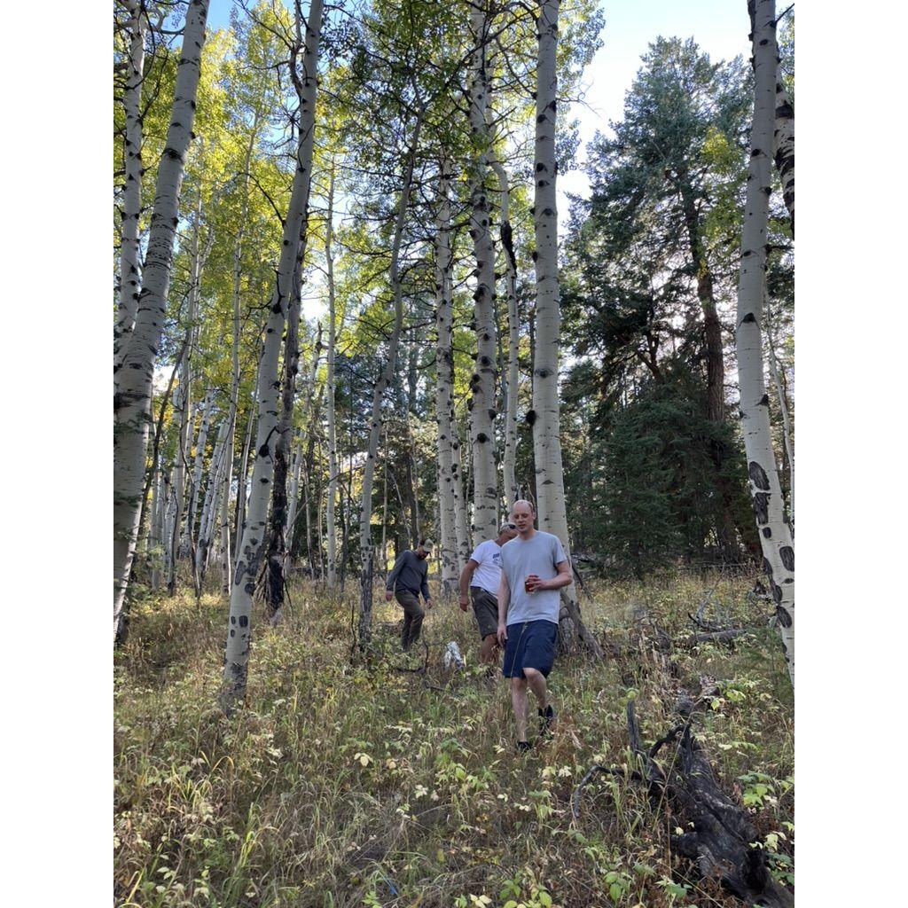 Family hikes with Cassie's dad and brother