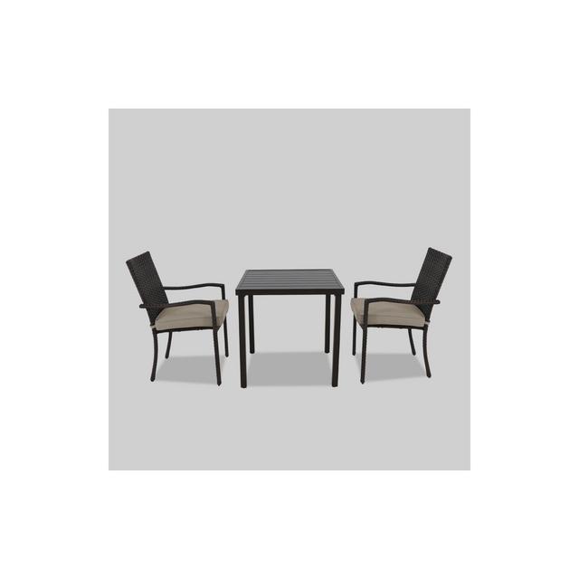 Halsted 3pc Patio Bistro Set Tan - Threshold™