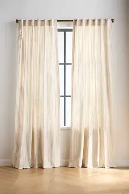 Ticking Stripe Cotton Woven Curtain