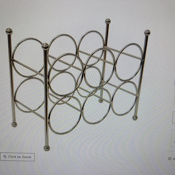 6-Bottle Nickel Wine Rack