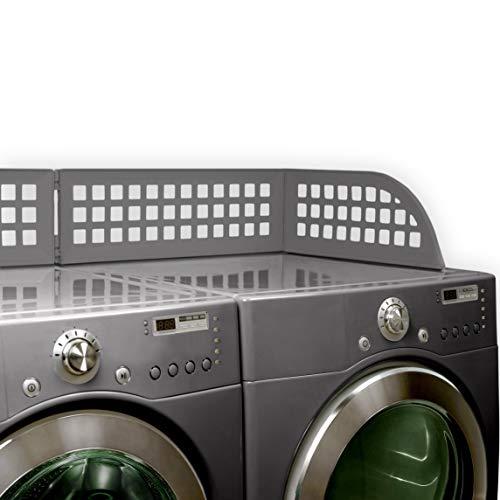 Haus Maus - The Original Laundry Guard - Keeps Laundry from Falling Behind Your Washer/Dryer - Magnetic - Fits Most Front Load Washing Machines (Slate Grey)