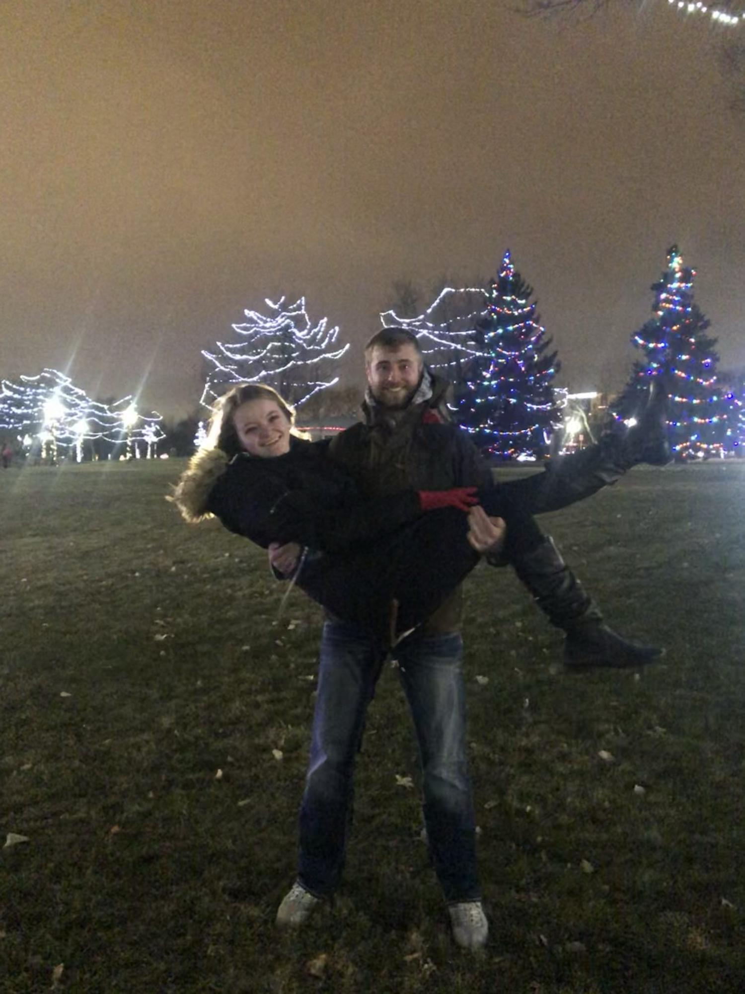 This was from the first time Jacob took Amber to Sioux Falls. They have a wonderful Christmas light display!