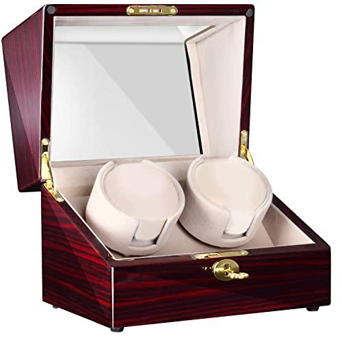 CHIYODA Watch Winder for Men's and Women's Automatic Watch with 2 Mabuchi Motors, LCD Touch Screen