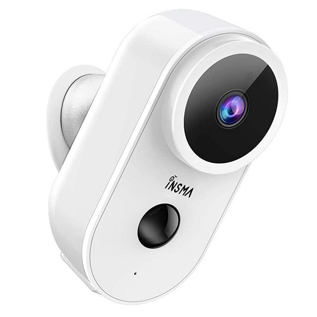 Outdoor Security Camera WiFi,INSMA 1080P Wireless Rechargeable Battery Powered Camera，Indoor/Outdoor Home Security Camera with Motion Detection, Night Vision, 2-Way Audio, Waterproof