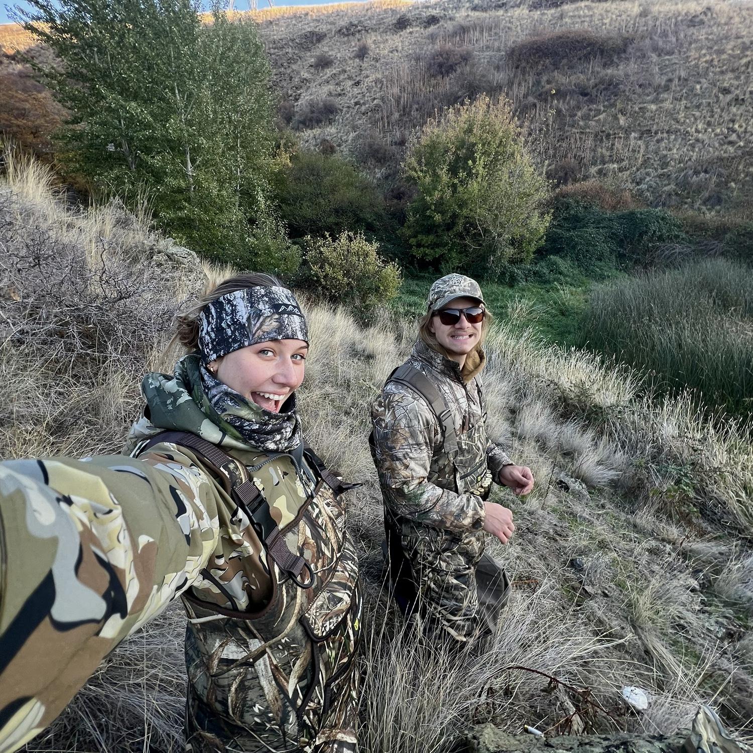 Daniel took Kate hunting for the first time!