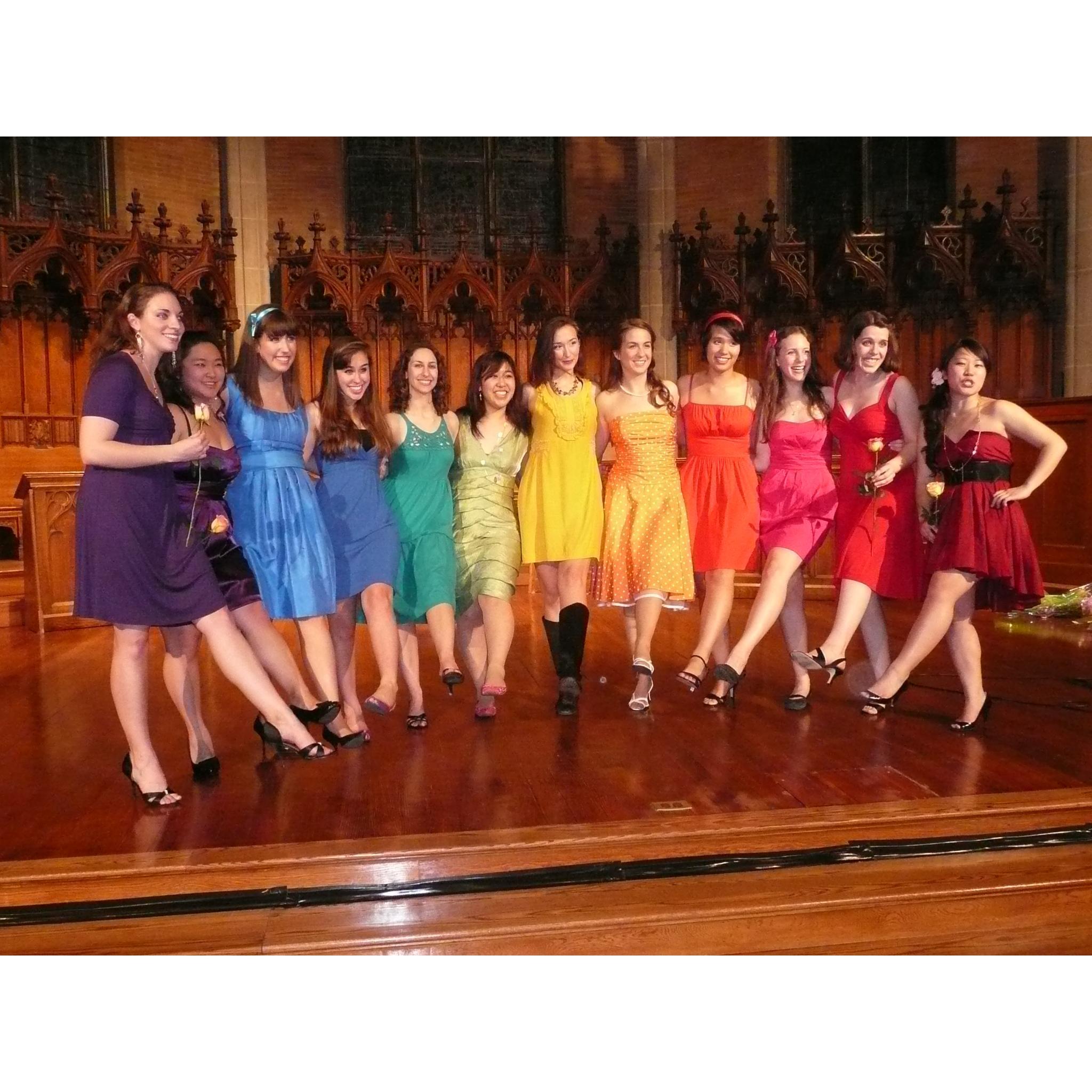 The Wellesley Widows in technicolor