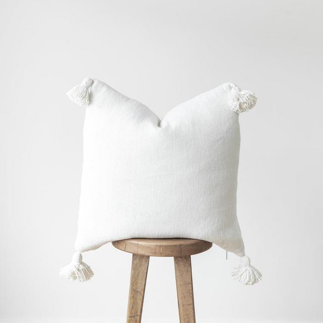 22" Woven Nook Throw Pillow Cover