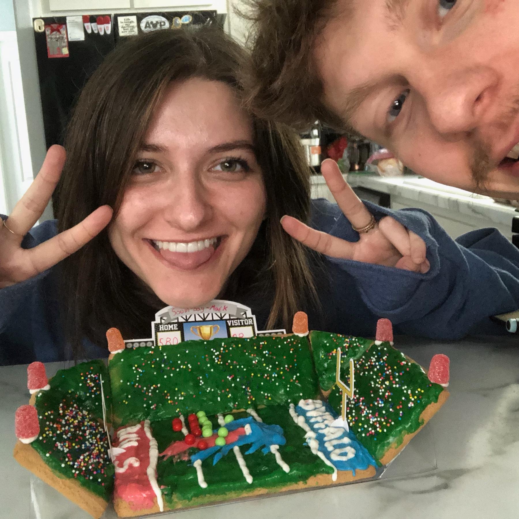 Football Stadium Ginger Bread House 🏟️ 12/23/23