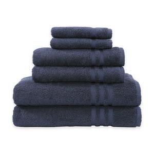 Linum Home Textiles Denzi 6-Piece Towel Set in Twilight Blue
