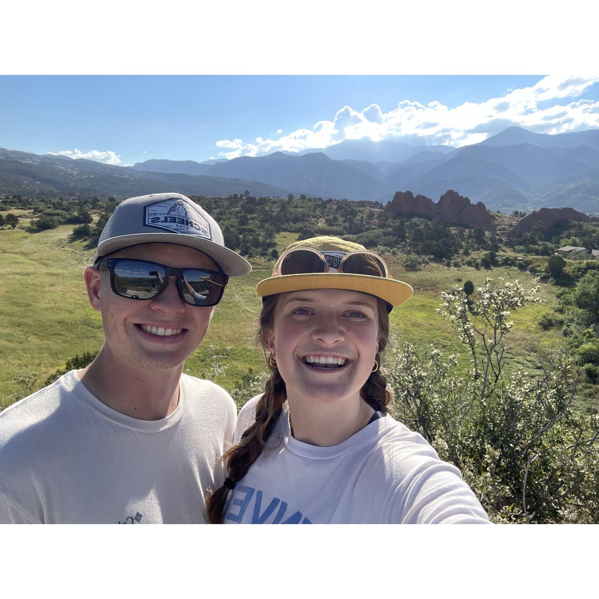 Garden of the gods in Colorado Springs, 2023