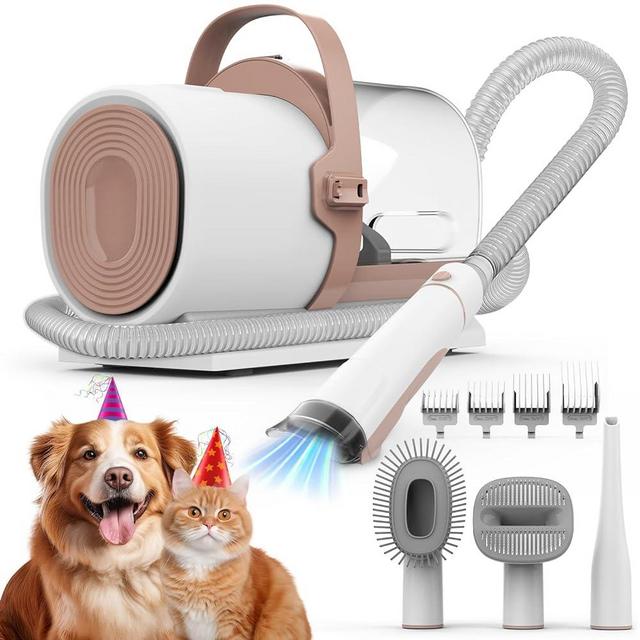 FIXR Dog Grooming Vacuum – Dog Hair Vacuum for Shedding Grooming, Pet Vacuum Grooming Kit with 11000Pa Suction Power – Includes 4 Grooming Tools for Dogs and Cats – Perfect for Pet Grooming, PG50.