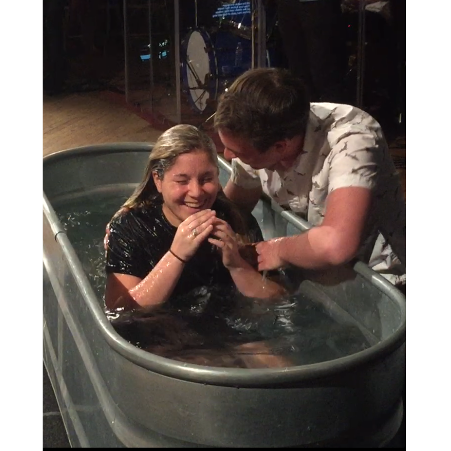 Lane baptized Kristin in Ethos church on April 17, 2017. Needless to say it's one of her favorite days ever.