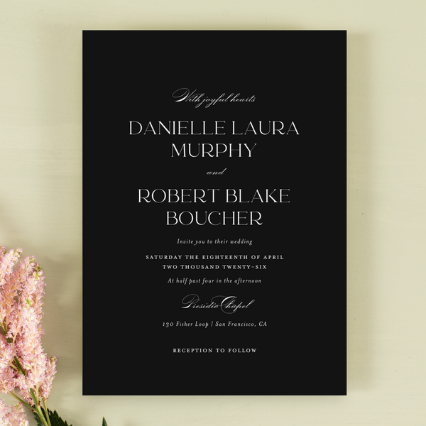 Zola Wedding Invitations - Hilltone Portrait