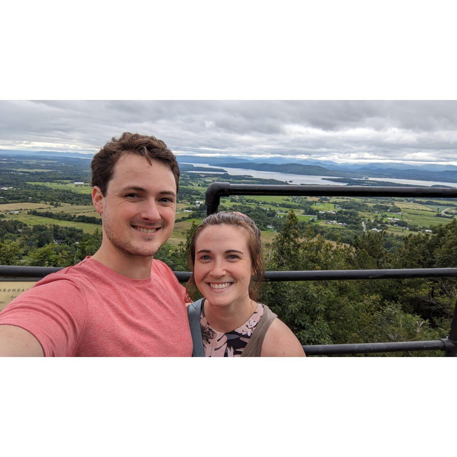 The view from the top of Mt. Philo! This was our first time seeing it and we fell in love with it instantly