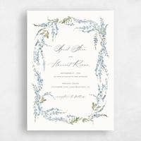 Blue Wedding Invitation - Riga Portrait
