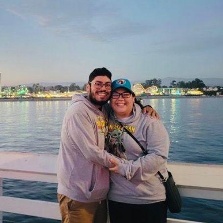 This was taken at Santa Cruz. We had been on a long car ride with her parents up and down the Cali Coast!