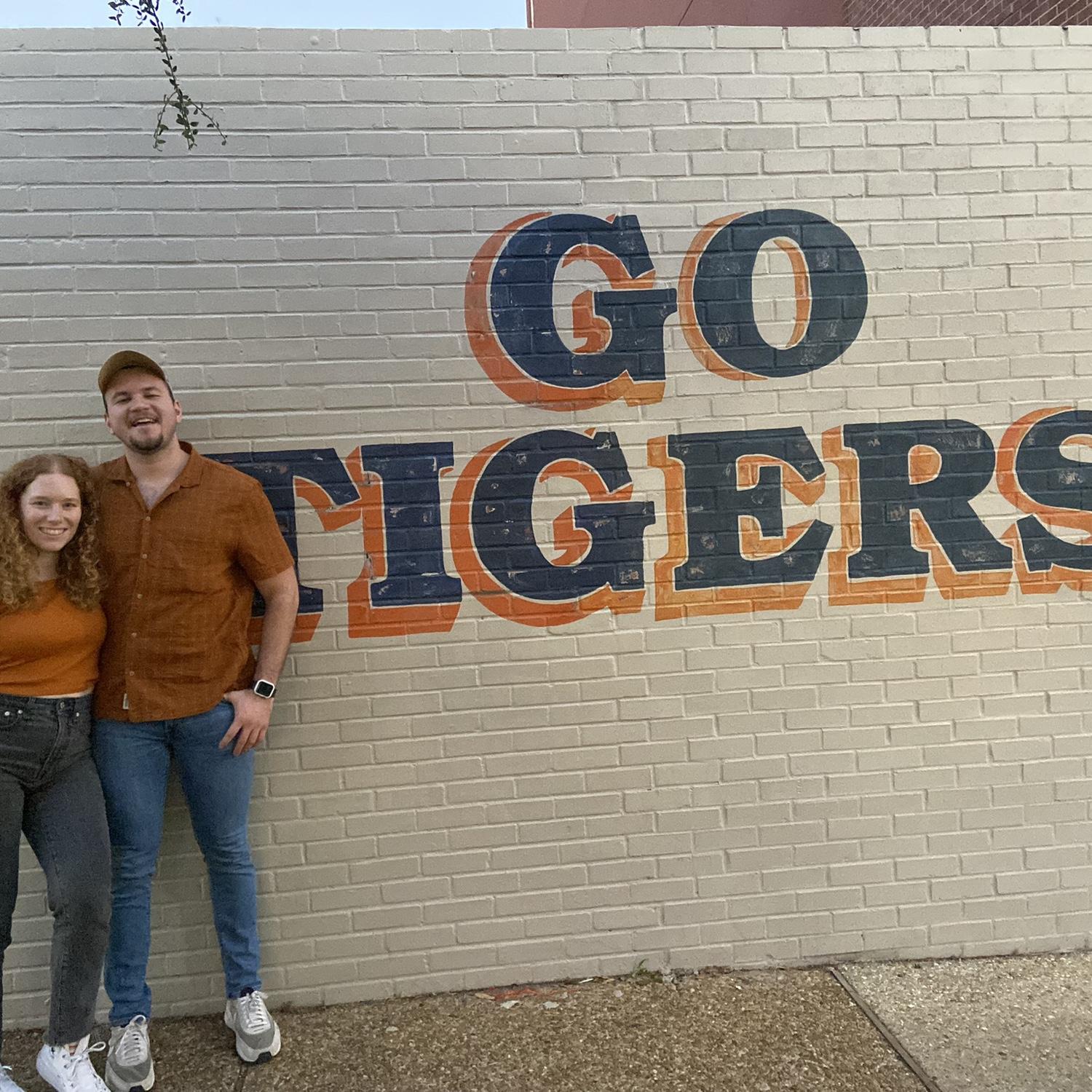 Luis, Manuel, and Yesenia attended their first college football game at Auburn!
