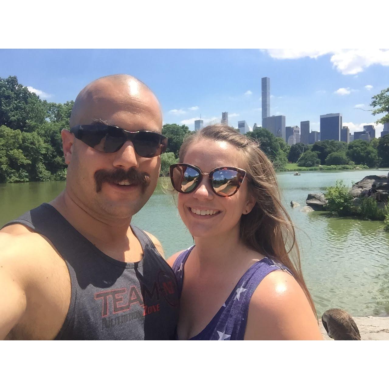 Enjoying Central Park.