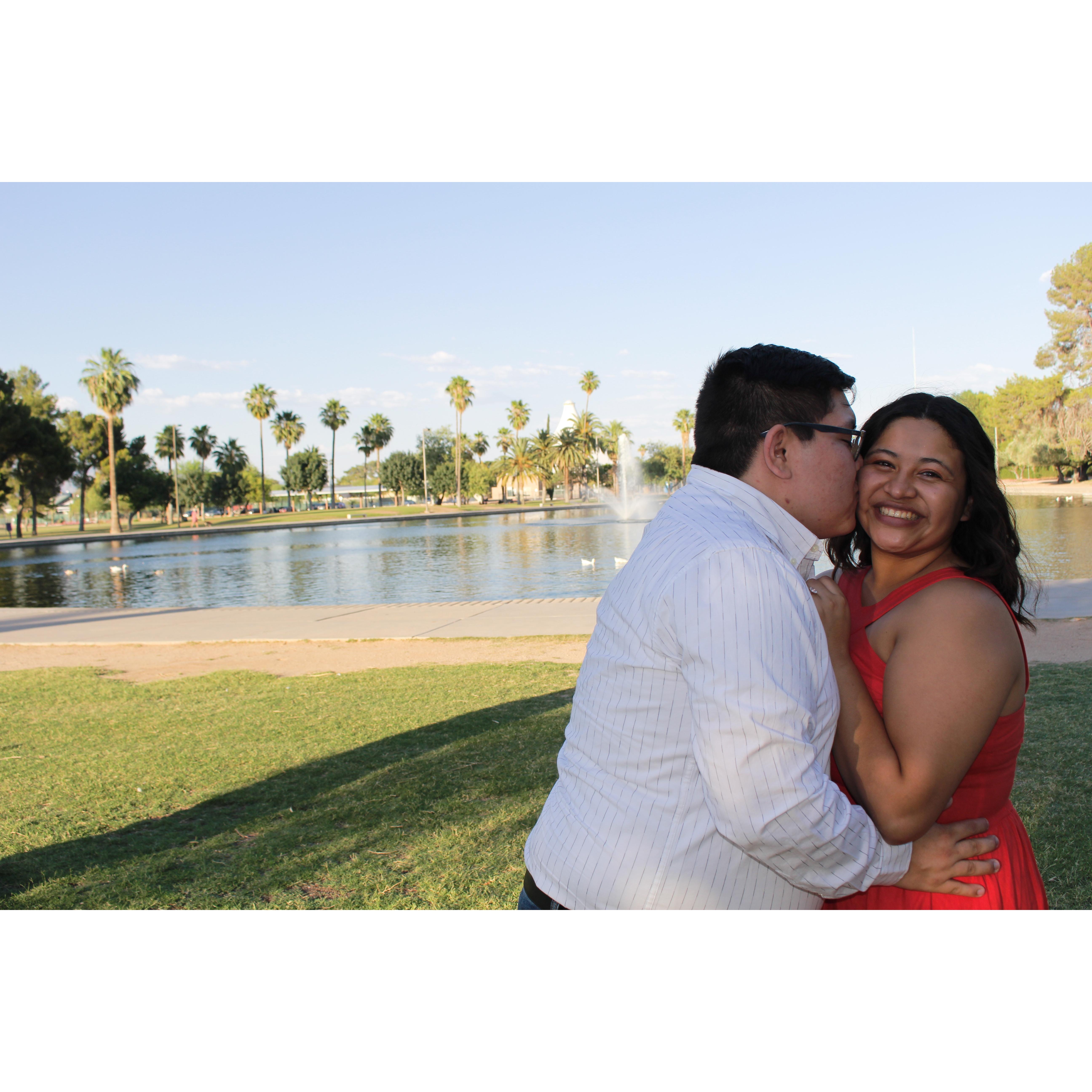 Reid Park has always been somewhere special for the two of us! Whether it be a picnic at the park, a game of volleyball, or strolling through the zoo, this has always been one of our favorites.