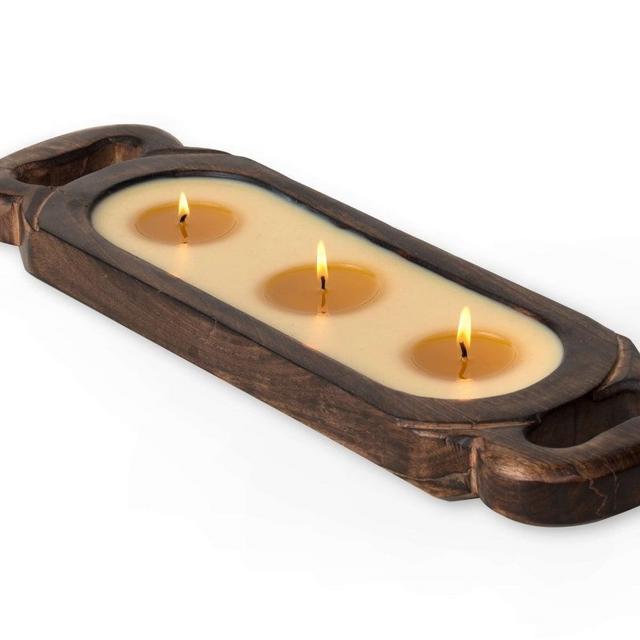 Himalayan® Grapefruit Pine Wood Candle Tray