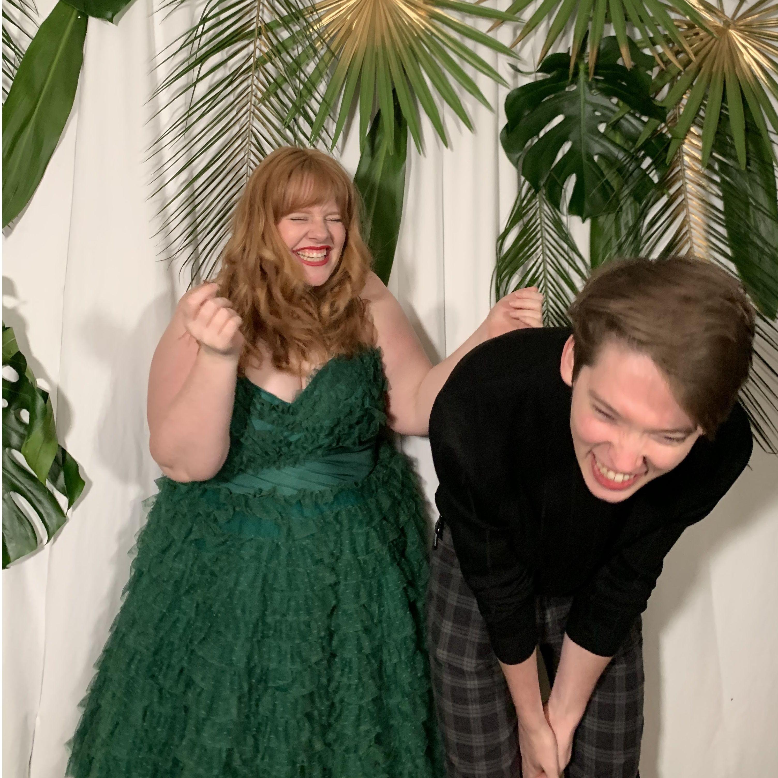 Us having the time of our lives at Jan's wedding!