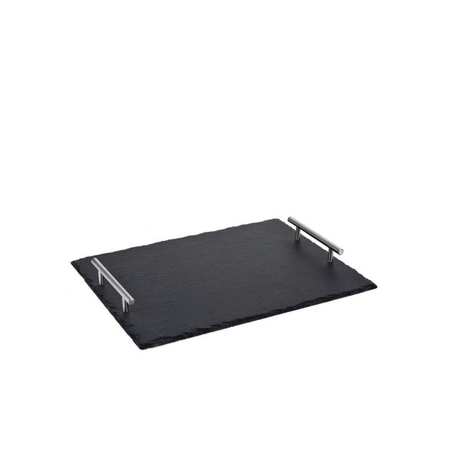 Wolfgang Puck Slate Tray with Stainless Steel Handles Model 679-689