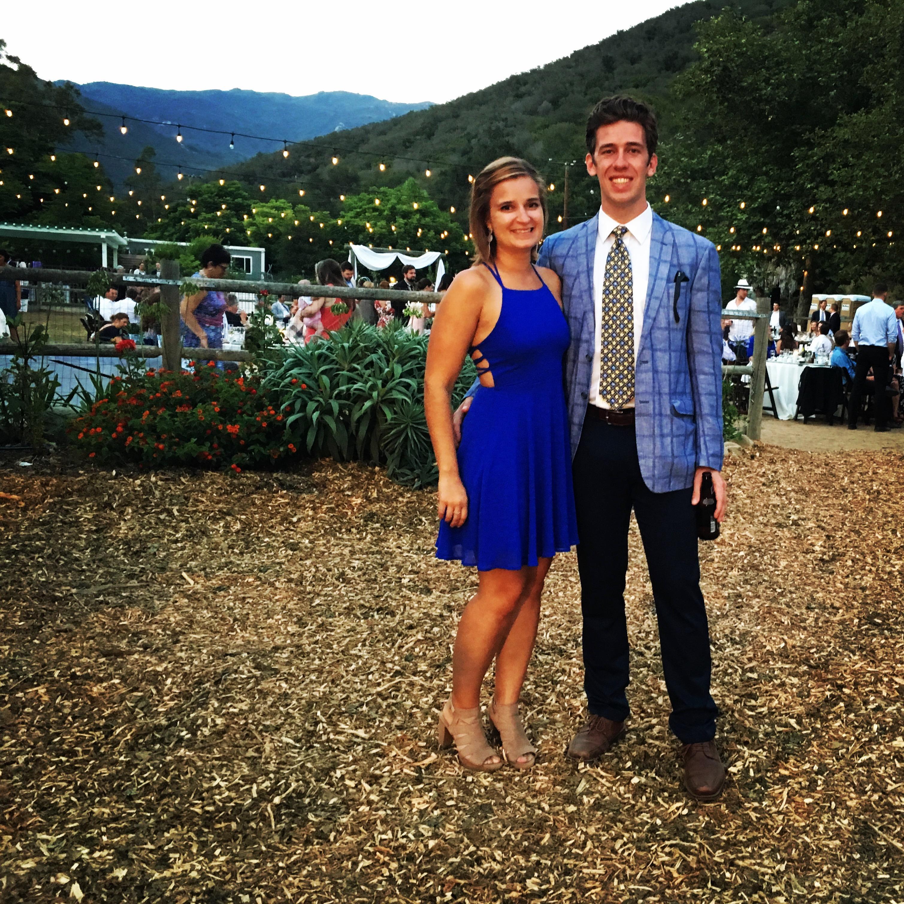 At our friends' wedding in Santa Barbara, CA