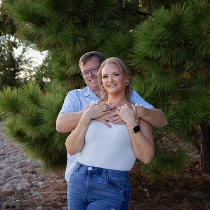 Our engagement photo session at First Landing State Park