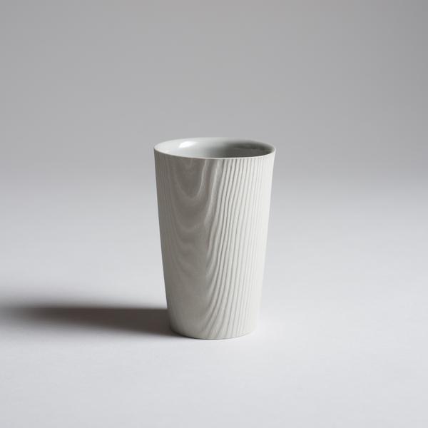 Porcelain Wood Grain Cup