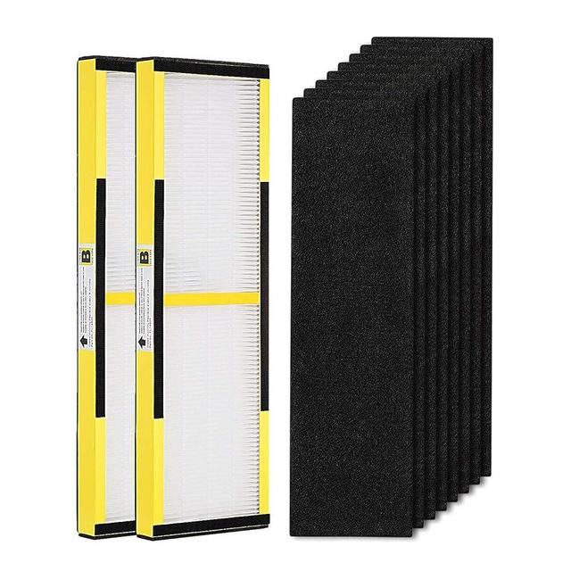 2 Pack FLT4825 True HEPA Filter B Replacement with Activated Carbon Pre-Filters Compatible with Guardian Air Purifier AC4825 AC4300 AC4800 AC4900 AC4850