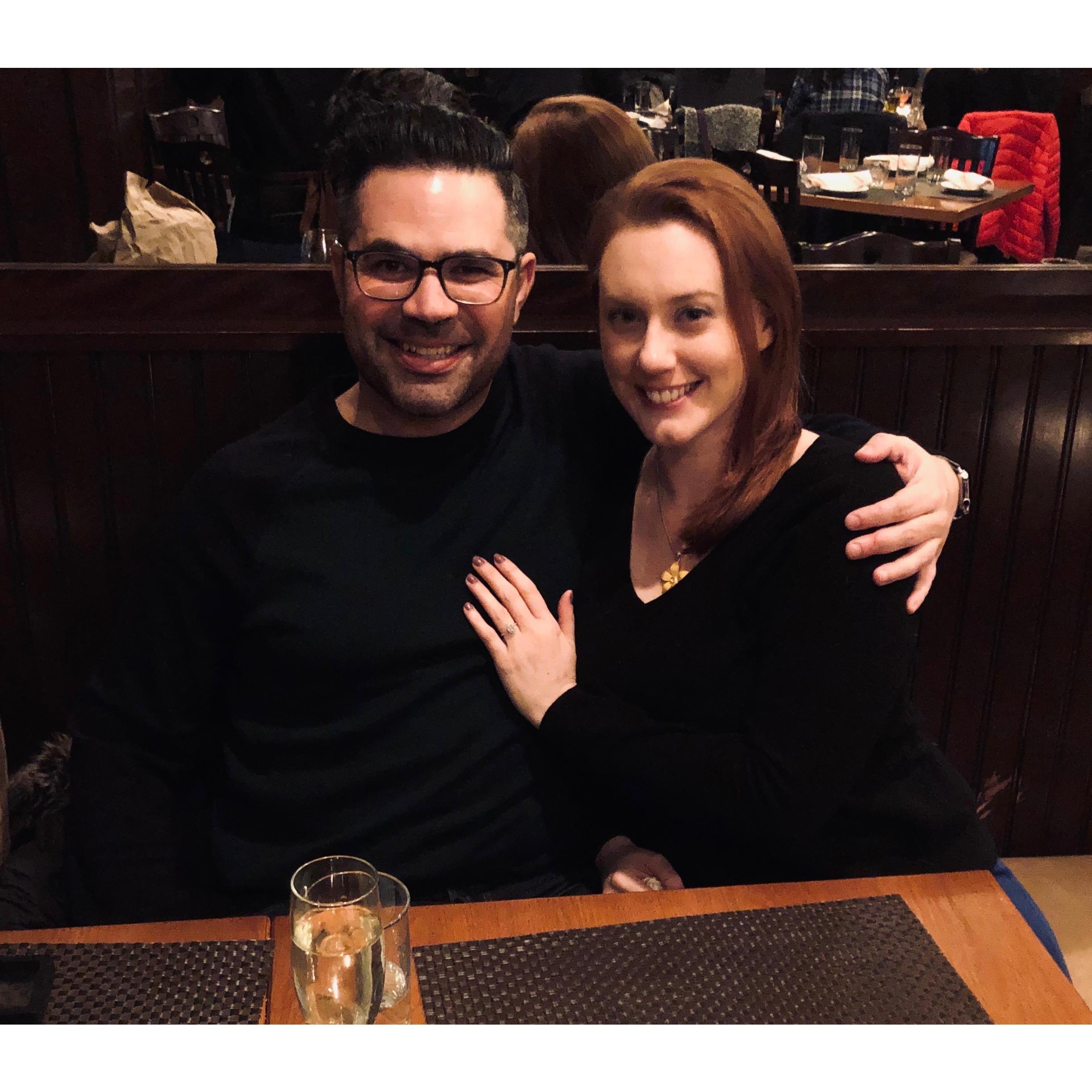 The night he asked, the night I said "YES"