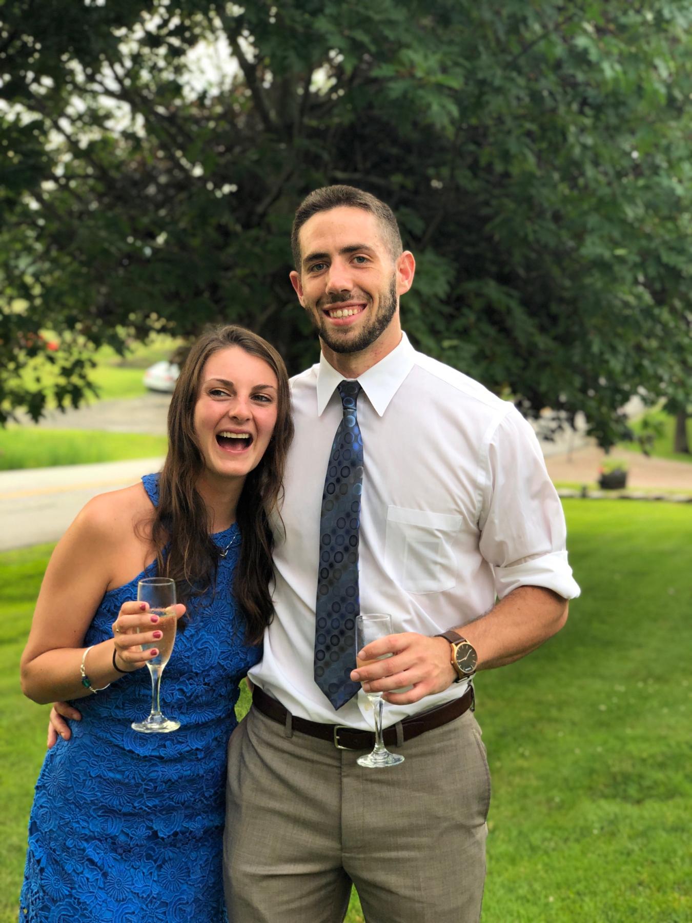 First wedding together! Shout out Tom & Lauren!