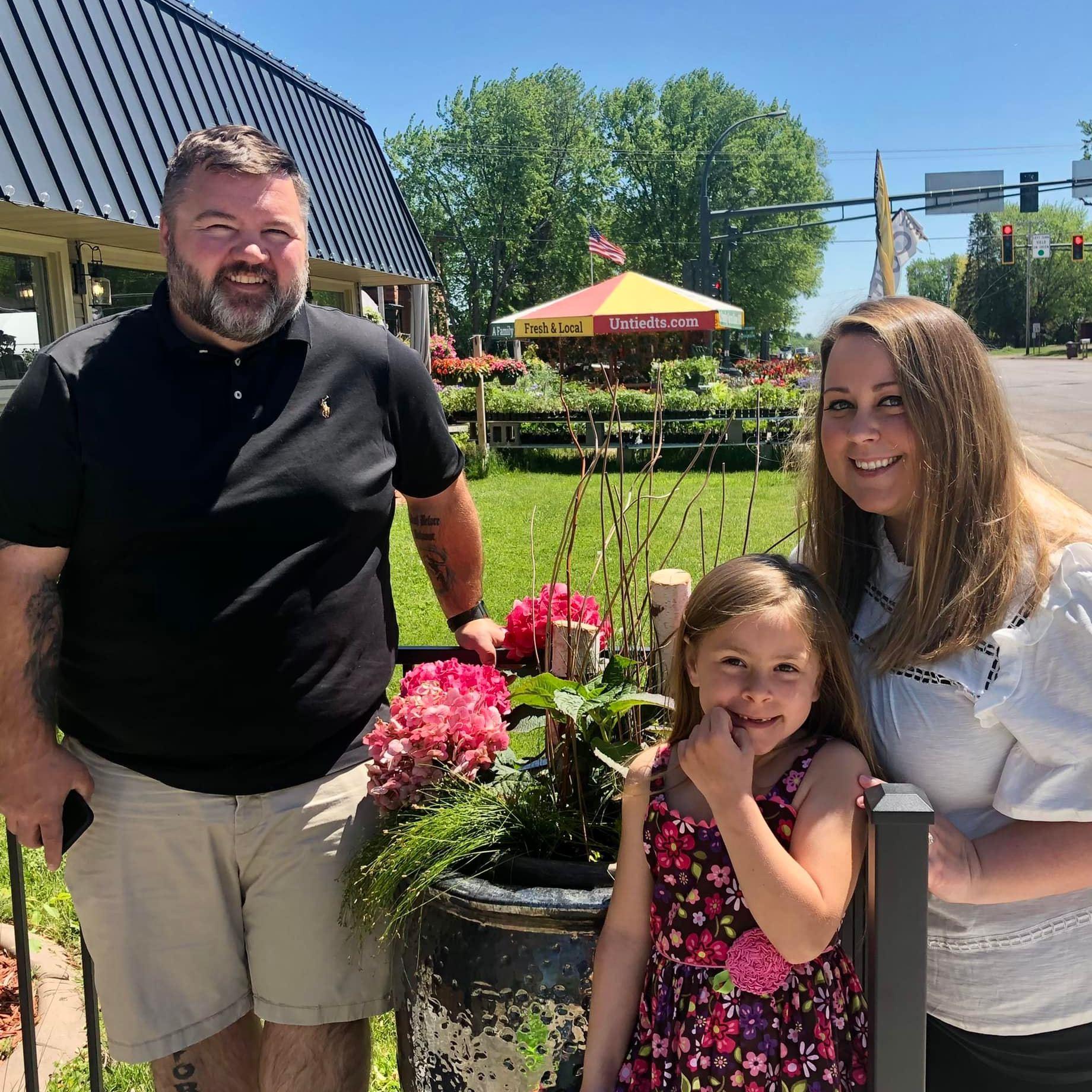 Family time in celebrating our girl's kindergarten graduation!