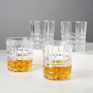 Highland Crystal Rocks Glass, Set of 4