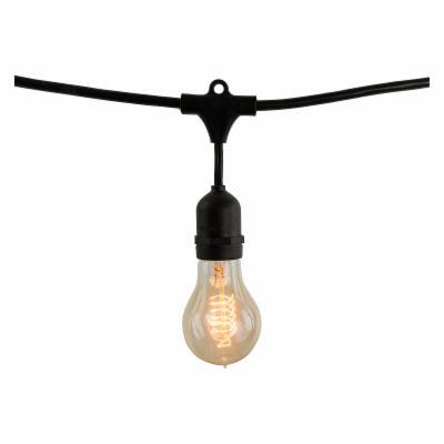 Bulbrite STRING10/E26 14 ft. Indoor and Outdoor String Light with 10 Clear Incandescent Lights