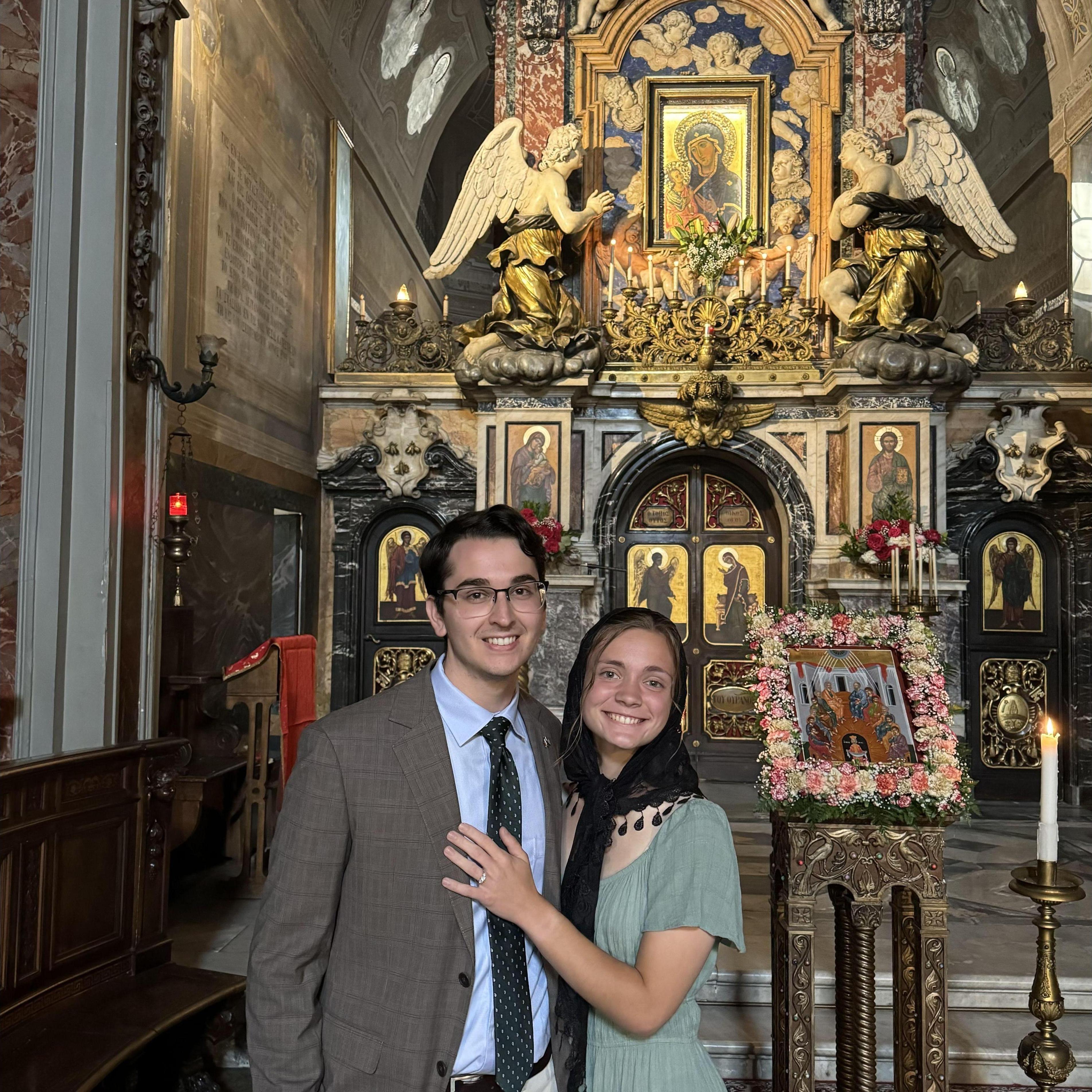 l'Abbazia di San Nilo where Jayson proposed to Grace