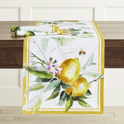 Painterly Citrus Table Runner