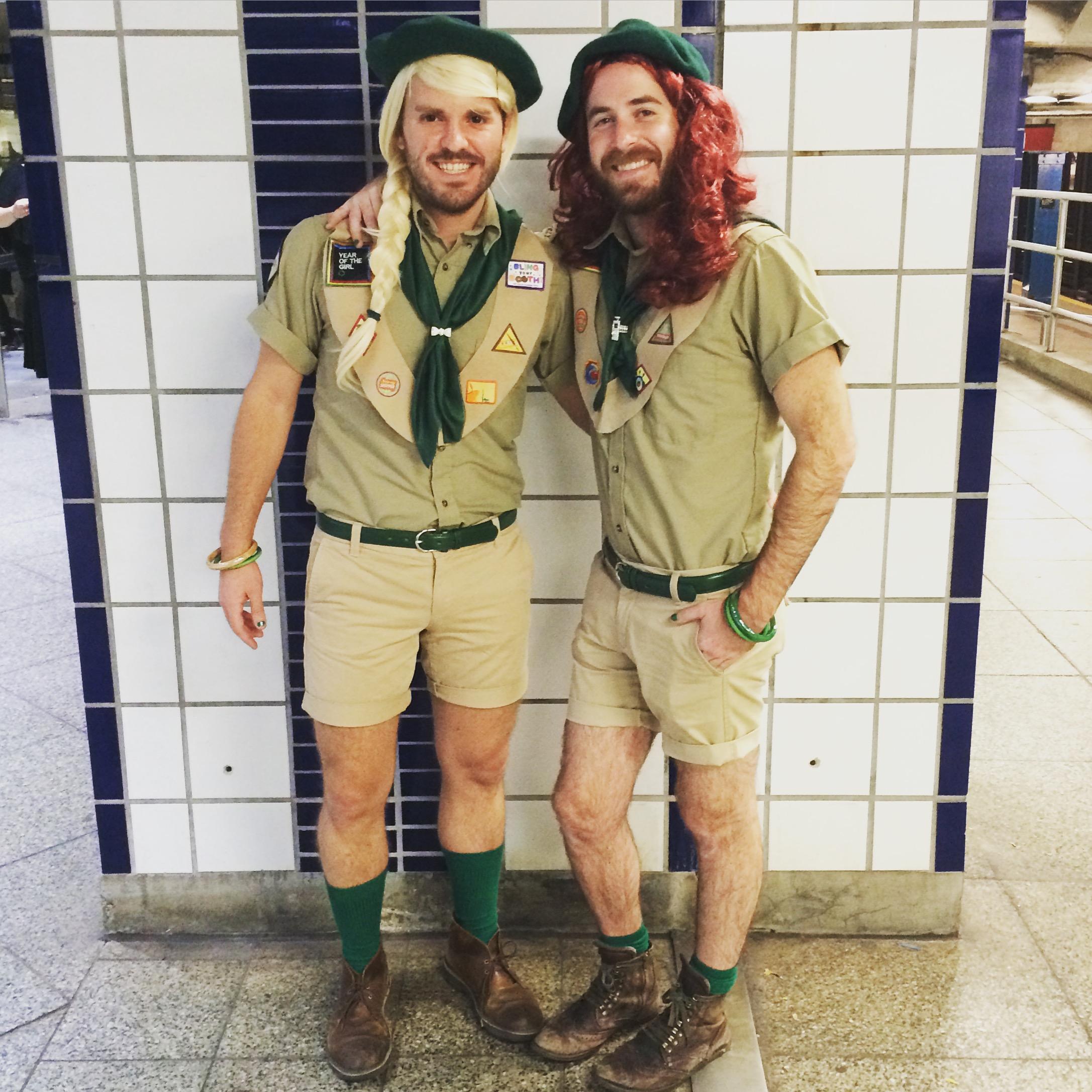 Troop Beverly Hills hike in NYC. Halloween 2015.