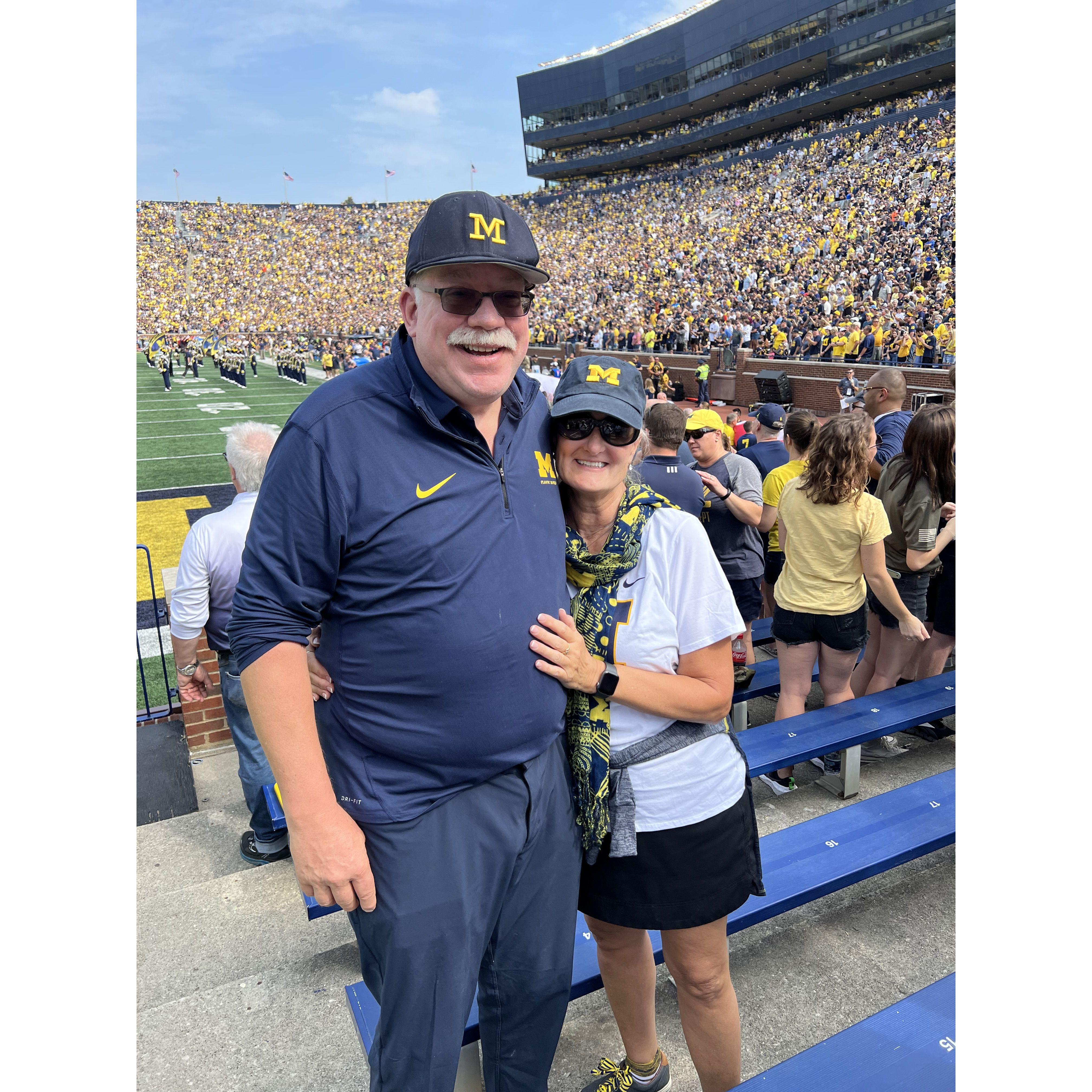 Patty’s first trip to the “Big House” in Ann Arbor, Michigan.
