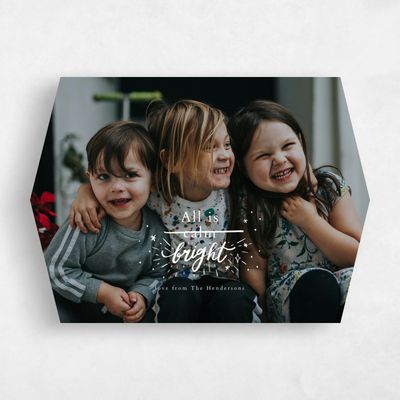 White Diamond Holiday Card - Twilight Photo