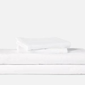 Organic Cotton Core Sheet Set- King (White)