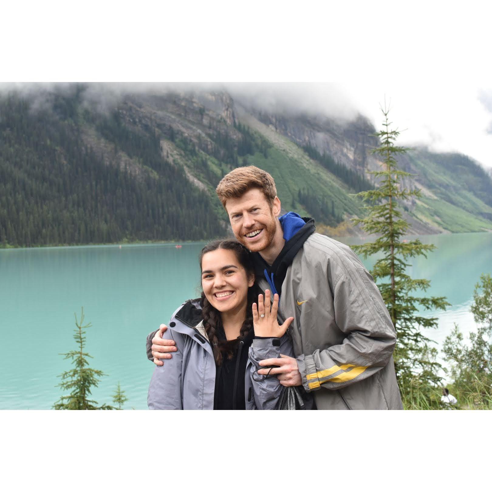 Back to Canada to see beautiful Lake Louise and to get engaged!