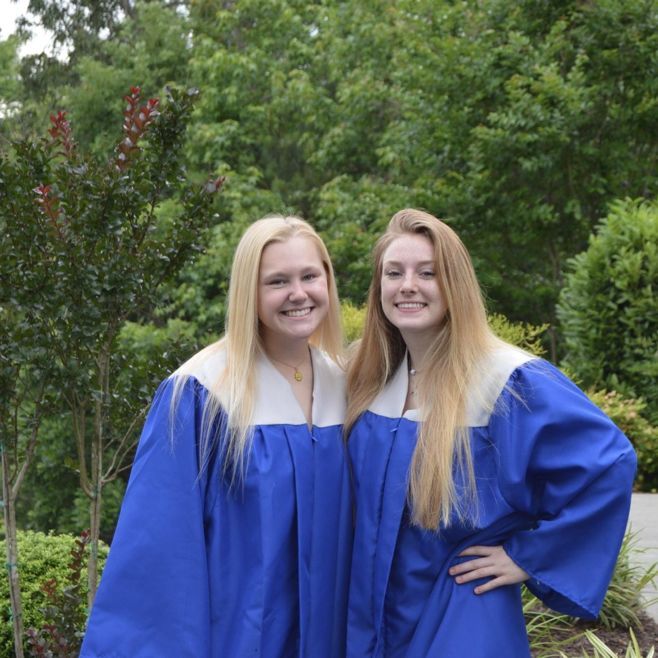Jordan and Kennedy - high school graduation.