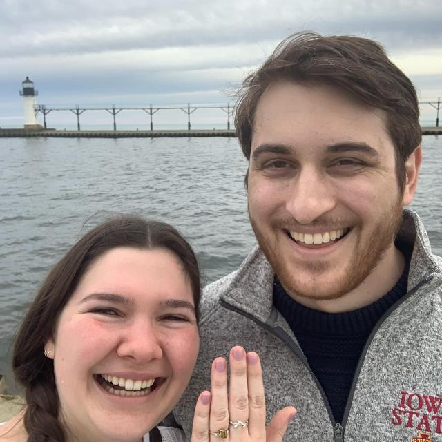 day trip to st. joseph, MI where we got engaged