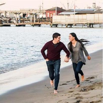Engagement Shoot - SF Maritime National Historical Park Beach 
www.millerstudios.net