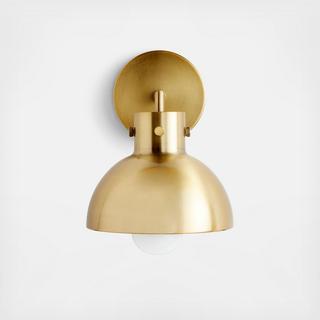 Dakota Brass Dome Sconce Light