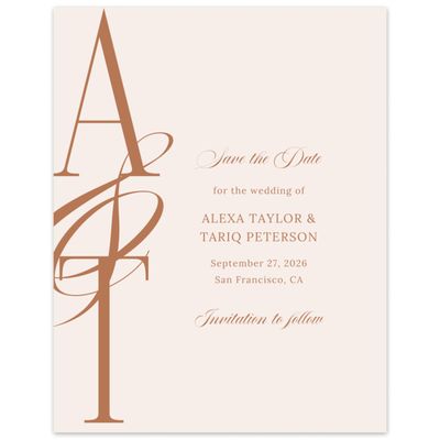 Linen, Beige Wedding Digital Save the Date - Kellan Portrait